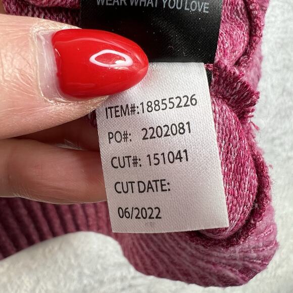 Torrid Plus 2 2X Sweatshirt Super Soft Plush V-Neck Lace Pieced Sleeve Raglan - Picture 8 of 11